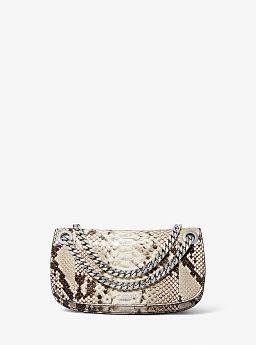 Christie Mini Python Embossed Leather Envelope Bag