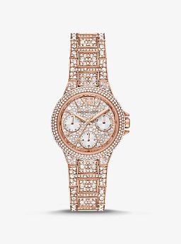 Mini Camille Pavé Rose Gold-Tone Watch